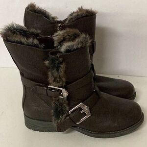 Aimee Kestenberg brown furry boots
